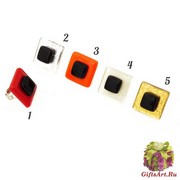 VB31 Кольцо Fashion квадратное муранское стекло