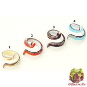 VB34 Кольцо-аксессуар Змейка 4 цвета муранское стекло