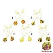 2019-39 (2) Серьги Олимп на цепочке кобра муранское стекло