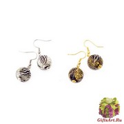 Vac/O8297 Серьги Ариадна муранское стекло