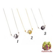 2019-41 Колье Maybe-3 на цепочке кобра муранское стекло