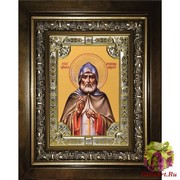 Икона освященная &quot;Александр Свирский преподобный&quot;, в киоте 24х30 см, 24x30 см