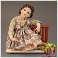 Статуэтка фарфоровая Девичьи грёзы. Высота 18 см. Sibania Италия