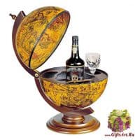 Глобус-бар кабинетный настольный Диаметр 330 мм Италия