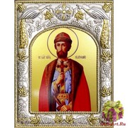 Икона освященная &quot;Святослав Юрьевский Владимирский святой князь&quot;, 14x18 см