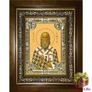 Икона освященная &quot;Игнатий (Брянчанинов) епископ Ставропольский и Кавказский святитель&quot;, 18x24 см, со стразами, в деревянном киоте 24x30 см, 24x30 см