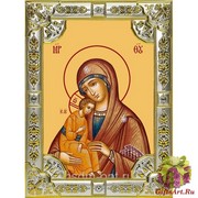 Икона освященная &quot;Миасинская икона Божией Матери&quot;, 18x24 см, со стразами