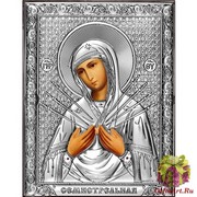 Икона освященная &quot;Семистрельная Божия Матерь&quot;, 14x18 см