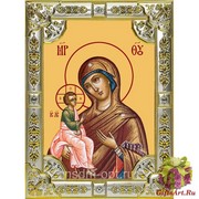 Икона освященная &quot;Иерусалимская икона Божией Матери&quot;, 18x24 см, со стразами