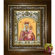 Икона освященная &quot;Любечская икона Божией Матери&quot;, 14x18 см, в деревянном киоте 20x24 см, 20x24 см