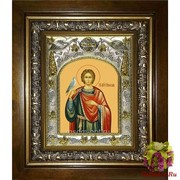 Икона освященная &quot;Трифон мученик&quot;, 14x18 см, в деревянном киоте 20x24 см, 20x24 см