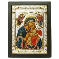 Икона Божией Матери &quot;Сладкое лобзание&quot; (Гликофилусса) Размер 32 X 24 см