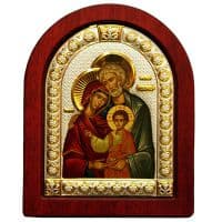 Икона Божией Матери &quot;Три радости&quot; (Святое Семейство) Размер 32 X 24 см