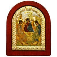 Икона Святой Троицы по образу А. Рублева Размер 32 X 24  см. Икона Святой Троицы по образу А. Рублева Размер 32 X 24  см.