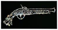 Картина со стразами Старинный мушкет 40х20 см