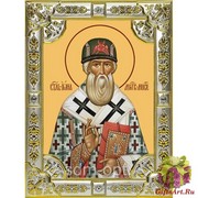 Икона освященная &quot;Иона,митрополит Московский ,святитель,чудотворец&quot; ,18х24см со стразами, 18x24 см