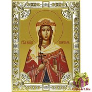 Икона освященная &quot;Варвара великомученица&quot;, 18x24 см, со стразами