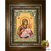 Икона освященная &quot;Козельщанская икона Божией Матери&quot;, 18x24 см, со стразами, в деревянном киоте 24x30 см, 24x30 см