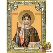 Икона освященная &quot;Ольга равноапостольная великая княгиня&quot;, 18x24 см, со стразами