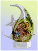 Морская рыбка. Стеклянная фигурка в стиле Мурано. Высота 26 см