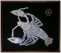 Картина со стразами Сваровски Рак 100 х 80 см