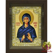 Икона освященная &quot;Ангелина Сербская Блаженная&quot;, 18x24 см, со стразами, в деревянном киоте 24x30 см, 24x30 см