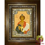 Икона освященная &quot;Даниил пророк&quot;, 18x24 см, со стразами, в деревянном киоте 24x30 см, см