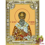 Икона освященная &quot;Иоанн Милостивый Патриарх Александрийский святитель (Иван)&quot; ,18х24см со стразами, 18x24 см