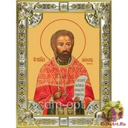 Икона освященная &quot;Мирон (Ржепик) священномученик&quot;, 18x24 см со стразами, 18x24 см