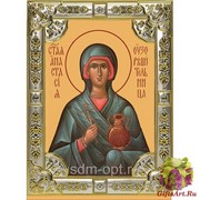 Икона освященная &quot;Анастасия Узорешительница&quot;, 18x24 см, со стразами, купить по низкой цене