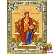 Икона освященная &quot;Державная икона Божией Матери&quot;, 18x24 см, со стразами