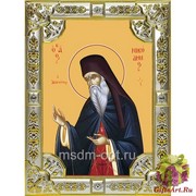Икона освященная &quot;Никодим Святогорец,преподобный&quot;, 18x24 см со стразами, 18x24 см