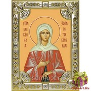 Икона освященная &quot;Ксения Петербургская(Петербужская) блаженная &quot;, 18x24 см, со стразами