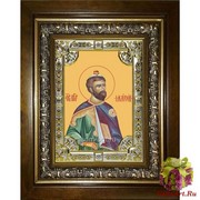 Икона освященная &quot;Моисей пророк&quot;, 18x24 см, со стразами, в деревянном киоте 24x30 см, 24x30 см