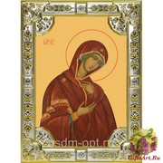 Икона освященная &quot;Деисусная икона Божией Матери&quot;, 18x24 см, со стразами