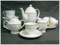 Чайный сервиз &quot;Любимый сад&quot; на 6 персон 15 предметов. Костяной фарфор