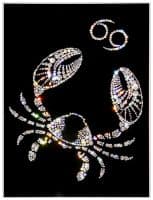 Хрустальная картина со стразами Рак 30x40 см