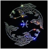 Хрустальная картина Рыбы 25х25