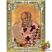 Икона освященная &quot;Афанасий Великий Александрийский,святитель&quot;, 18x24 см со стразами, 18x24 см