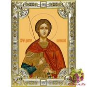 Икона освященная &quot;Димитрий Солунский великомученик (Дмитрий)&quot;, 18x24 см со стразами, 18x24 см