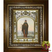 Икона освященная &quot;Тихон Лухский,преподобный&quot;, 14x18 см, в деревянном киоте 20x24 см, 20x24 см