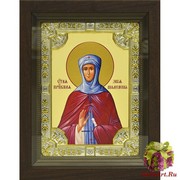 Икона освященная &quot;Зоя&quot;, 18x24 см, со стразами, в деревянном киоте 24x30 см, 24x30 см