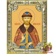 Икона освященная &quot;Димитрий(Дмитрий) Донской благоверный князь&quot;, 18x24 см со стразами, 18x24 см