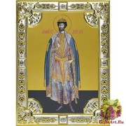 Икона освященная &quot;Димитрий Донской благоверный князь&quot;, 18x24 см со стразами, 18x24 см