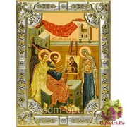 Икона освященная &quot;Лука апостол&quot; ,18х24см со стразами, 18x24 см