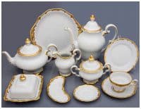 Чайный сервиз Престиж 203 Prestige Weimar Porcelain на 6 персон 31 предмет. Эксклюзивный фарфор Германия