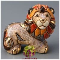 Лев. Эксклюзивная керамическая фигурка De Rosa Rinconada Высота 9 см