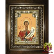 Икона освященная &quot;Дария,Дарья мученица&quot;, 18x24 см, со стразами, в деревянном киоте 24x30 см, 24x30 см