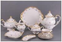 Чайный фарфоровый сервиз Weimar Porcelain Marie на 6 персон 54 предмета. Эксклюзивный фарфор