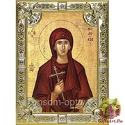 Икона освященная &quot;Евдокия Илиопольская преподобномученица&quot;, 18x24 см, со стразами